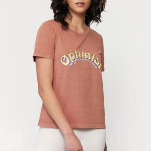 Spiritual Gangster Optimist Perfect Tee XS in Clay NWT $68